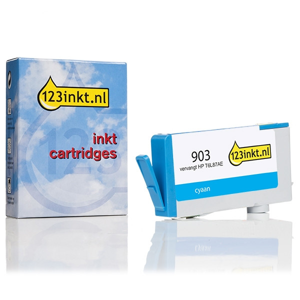123ink version replaces HP 903 (T6L87AE) cyan ink cartridge T6L87AEC 093176 - 1