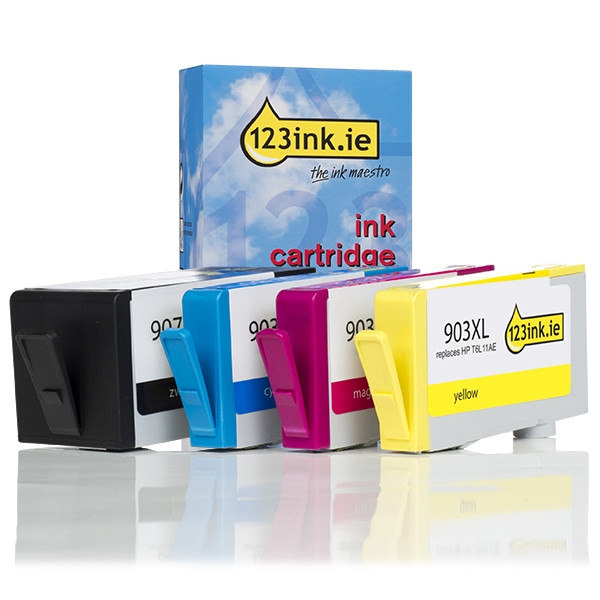 123ink version replaces HP 907XL BK / 903XL C/M/Y ink cartridge 4-pack  160153 - 1