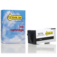 123ink version replaces HP 907XL (T6M19AE) extra high-capacity black ink cartridge 044585