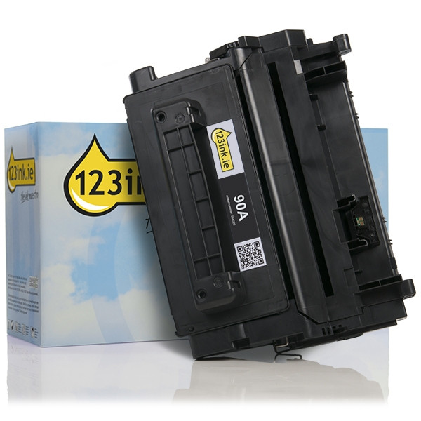 123ink version replaces HP 90A (CE390A) black toner CE390AC 054029 - 1