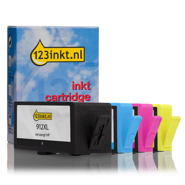 123ink version replaces HP 912XL BK/C/M/Y ink cartridge 4-pack  160197 - 1