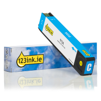 123ink version replaces HP 913A (F6T77AE) cyan ink cartridge F6T77AEC 054909
