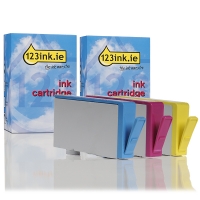 123ink version replaces HP 920XL C/M/Y ink cartridge 3-pack