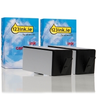 123ink version replaces HP 920XL (D8J47AE) high capacity black 2-pack  160110