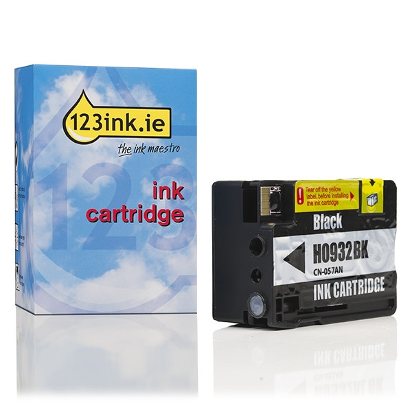123ink version replaces HP 932 (CN057AE) black ink cartridge CN057AEC 044145 - 1
