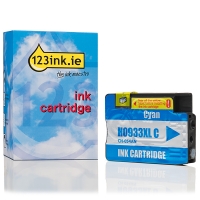 123ink version replaces HP 933XL (CN054AE) high capacity cyan ink cartridge CN054AEC 044149
