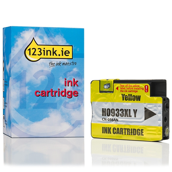 123ink version replaces HP 933XL (CN056AE) high capacity yellow ink cartridge CN056AEC 044153 - 1