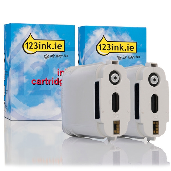 123ink version replaces HP 940XL (D8J48AE) high capacity black ink cartridge 2-pack C4906AEC 160116 - 1