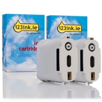 123ink version replaces HP 940XL (D8J48AE) high capacity black ink cartridge 2-pack C4906AEC 160116
