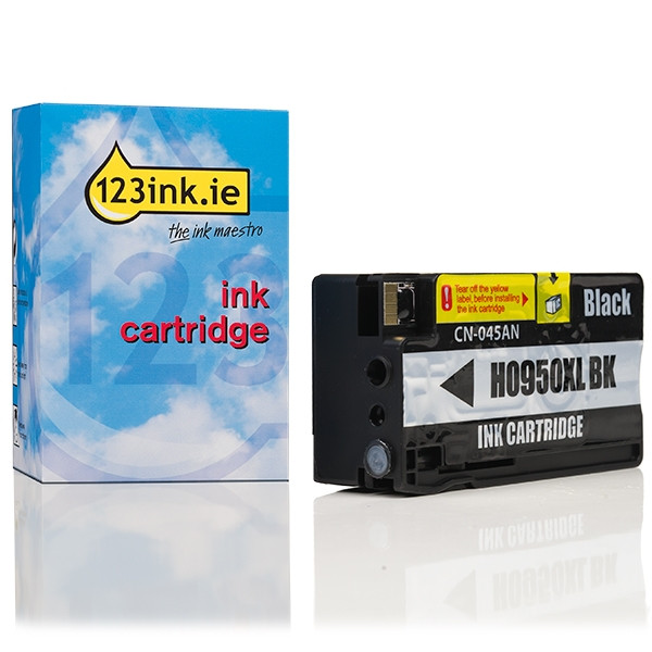 123ink version replaces HP 950XL (CN045AE) high capacity black ink cartridge CN045AEC 044135 - 1