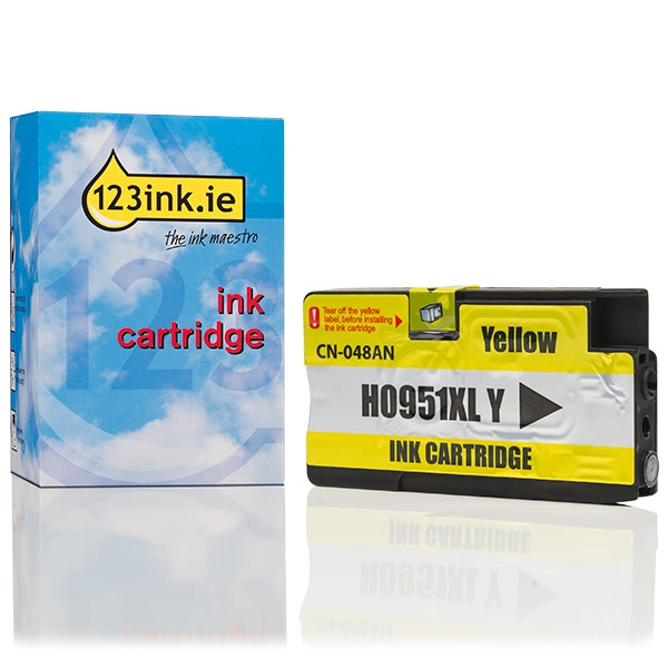 123ink version replaces HP 951XL (CN048AE) high capacity yellow ink cartridge CN048AEC 044141 - 1