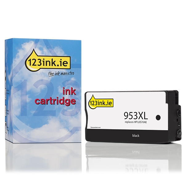 123ink version replaces HP 953XL (L0S70AE) high-capacity black ink cartridge 044537 - 1