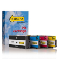 123ink version replaces HP 953 (6ZC69AE) BK/C/Y/M ink cartridge 4-pack 6ZC69AEC 132172
