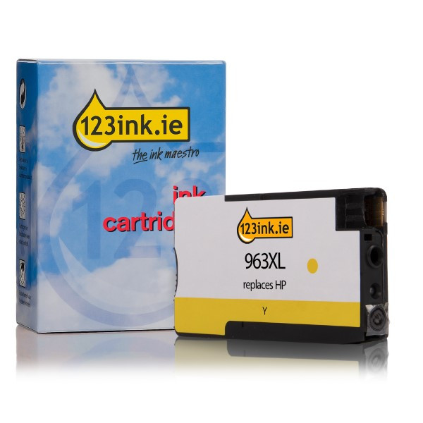 123ink version replaces HP 963XL (3JA29AE) yellow high capacity ink cartridge 3JA29AEC 055389 - 1