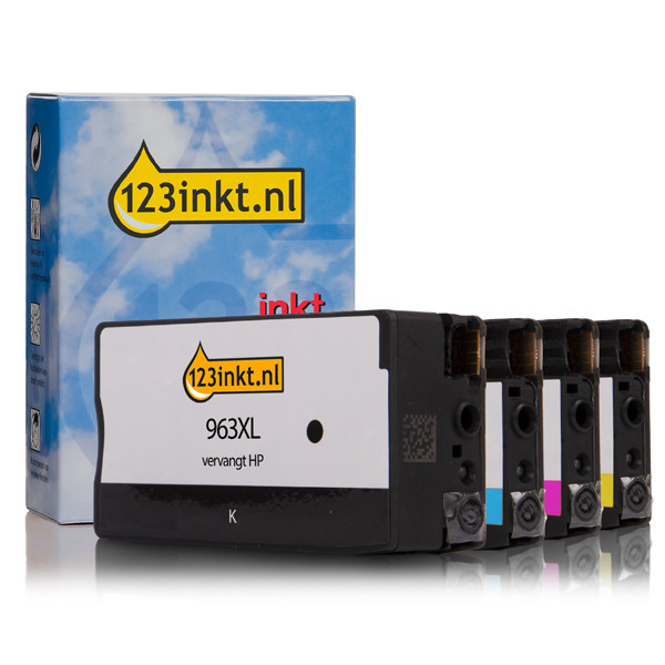 123ink version replaces HP 963XL BK/C/M/Y high-capacity ink cartridge 4-pack 160201 - 1