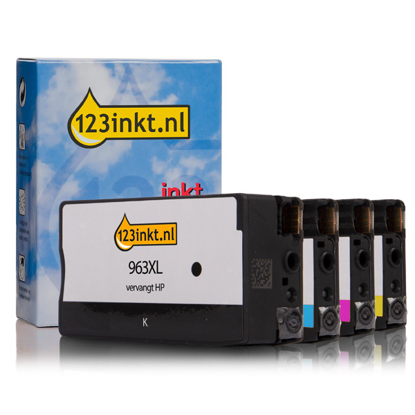 123ink version replaces HP 963XL BK/C/M/Y high capacity ink cartridge 4-pack  160201 - 1