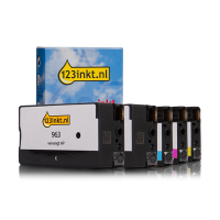 123ink version replaces HP 963 BK/BK/C/M/Y ink cartridge 5-pack 160754