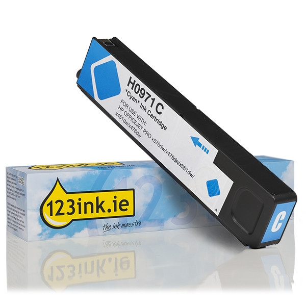 123ink version replaces HP 971 (CN622AE) cyan ink cartridge CN622AEC 044227 - 1