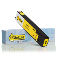 123ink version replaces HP 980 (D8J09A) yellow ink cartridge D8J09AC 044351