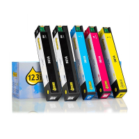 123ink version replaces HP 981A BK/BK/C/M/Y ink cartridge 5-pack 160758