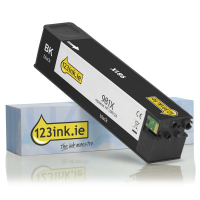 123ink version replaces HP 981X (L0R12A) high-capacity black ink cartridge