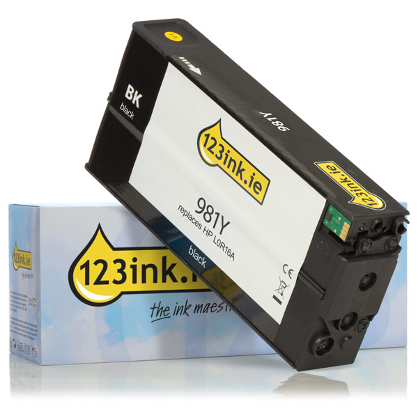 123ink version replaces HP 981Y (L0R16A) extra high capacity black ink cartridge L0R16AC 044559 - 1