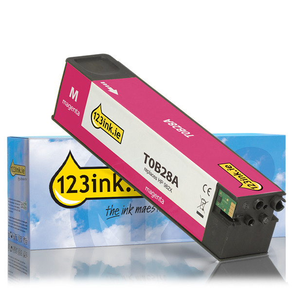 123ink version replaces HP 982X (T0B28A) high capacity magenta ink cartridge T0B28AC 055205 - 1
