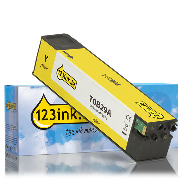 123ink version replaces HP 982X (T0B29A) high capacity yellow ink cartridge T0B29AC 055207 - 1