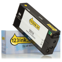 123ink version replaces HP 991X (M0K02AE) high-capacity black ink cartridge