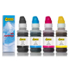 123ink version replaces HP GT52/53XL BK/C/M/Y ink bottle 4-pack 044727 - 1