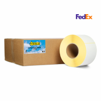 123ink version replaces Honeywell FedEx shipping labels (87985) 102mm x 152mm (4 rolls) 653320