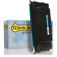123ink version replaces Samsung CLP-510D5C high-capacity cyan toner