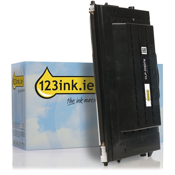 123ink version replaces Samsung CLP-510D7K high capacity black toner CLP-510D7K/ELSC 033391 - 1