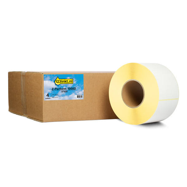 123ink version replaces Zebra Z-Perform 1000D DPD labels (87809) 102mm x 152mm | 4-pack 653422 - 3