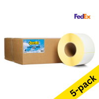 123ink version replaces Zebra Z-Perform 1000D FedEx label (3007096-T) 102mm x 152mm (4 rolls) (5-pack) 653311