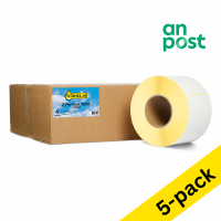 123ink version replaces Zebra Z-Perform 1000T An Post labels (87985) 102mm x 152mm | 5 x 4-pack 653130