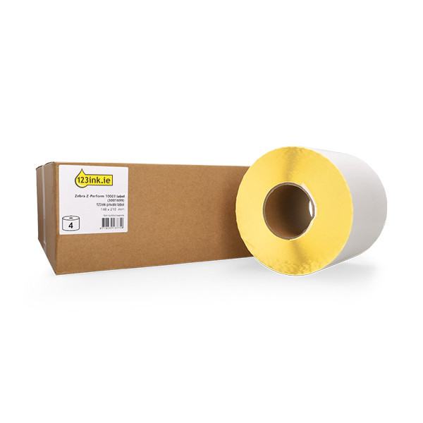 123ink version replaces Zebra Z-Perform 1000T labels (3001699), 148 x 210mm (4 rolls) 145173 - 1
