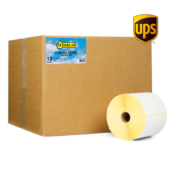 123ink version replaces Zebra Z-Select 2000D UPS label (800264-605) 102mm x 152mm | 12-pack 653178 - 1
