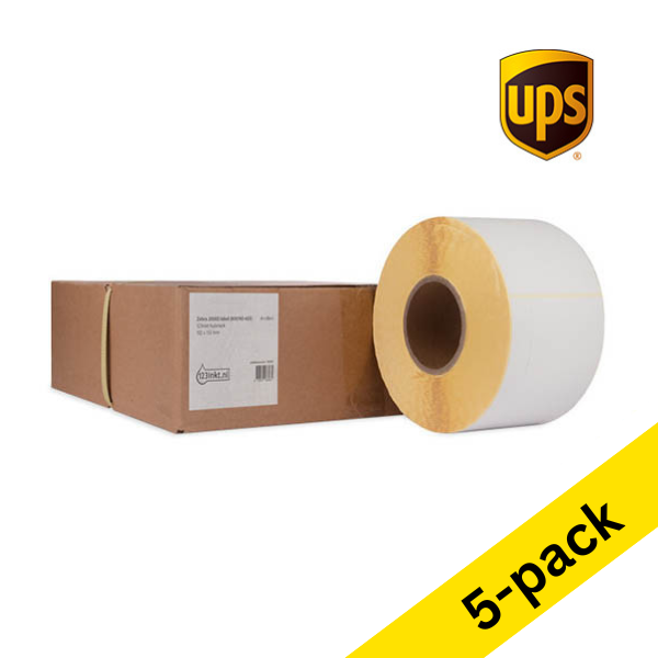 123ink version replaces Zebra Z-Select 2000D UPS label (800740-605) 102mm x 152mm | 5 x 4-pack 653192 - 1
