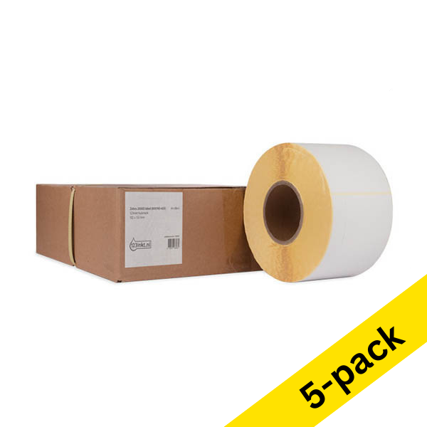 123ink version replaces Zebra Z-Select 2000D post label (800740-605) 102mm x 152mm | 5 x 4-pack 653372 - 1