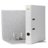 123ink white A4 plastic lever arch file binder, 50mm 10155001C 811400C 300173