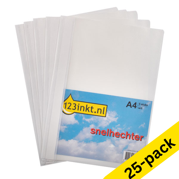 123ink white A4 project folder (25-pack) K-22043C 300550 - 1