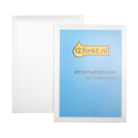 123ink white A4 self-adhesive information frame (2-pack) 487202C 301638