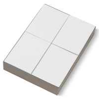 123ink white A6 recipe paper, 80g (2,000 sheets)  300616