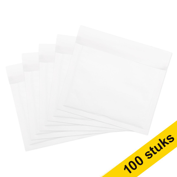 123ink white CD self-adhesive bubble envelope, 200mm x 175mm (100-pack) 306610C 300707 - 1