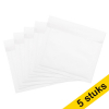 123ink white CD self-adhesive bubble envelope, 200mm x 175mm (5-pack)