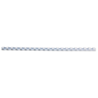 123ink white binding spine, 6mm (25-pack) 303088