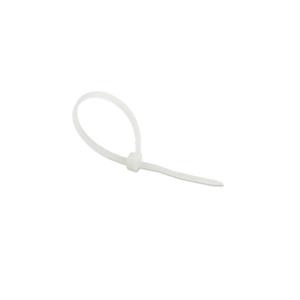 123ink white cable tie, 100mm x 2.5mm (100-pack) 099.0350 302425 - 2