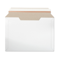 123ink white cardboard shipping envelope, 265mm x 380mm (100-pack) K581 302456
