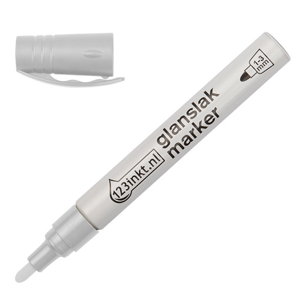 123ink white gloss paint marker (1mm - 3mm round) 4-750-9-049C 300831 - 1